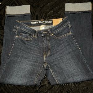 Roebuck & Co never worn straight mid rise jeans.